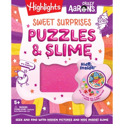 Sweet Surprises Puzzles & Slime - (Hide Inside! Slime and Hidden Pictures Puzzles) (Hardcover)