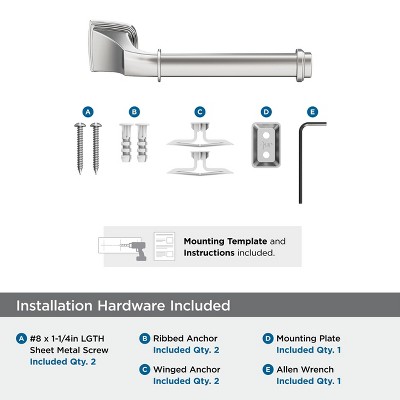 Revitalize Chrome Single Post Toilet Paper Holder