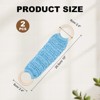 Unique Bargains Woven Cotton Rope Wooden Rings Handmade Towel Rings - 2 of 4