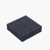 Chic Crate-H-Style Interlocking Deck Tiles – 44-Pack Quick-Install 12x12 Patio Flooring for Porch, Poolside & Backyard, Dark Gray - 4 of 4
