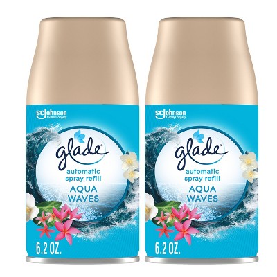 Glade Automatic Spray Air Freshener Aqua Waves 2ct Refill - 12.4oz