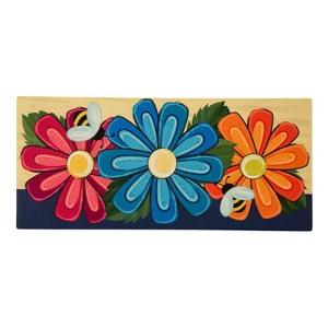 Evergreen Spring Floral Sassafras Indoor Outdoor Switch Doormat 1'10"x10" Multicolored - 1 of 2