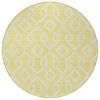 Yellow And Ivory Geometric Washable Indoor Outdoor Area Rug - 4 of 4