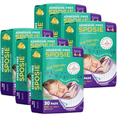 Sposie Booster Pads For Overnight Diaper Leak Protection - 30ct
