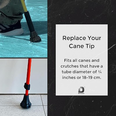 Boersma Cane Tip Replacement,Premium Walking Cane Replacement Tip for Enhanced Stability, Ideal for Walking Canes and Walking Sticks,for Men and Women