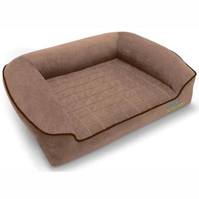 large orthopedic dog bed with bolster