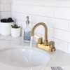 WOWOW 4 in. Centerset Double Handle High Arc Bathroom Faucet - 2 of 4