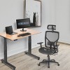 Stand Up Desk Store Electric Adjustable Height Standing Desk with Programmable Memory (White Frame/Natural Walnut Top, 60" Wide). - image 4 of 4