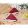 Unique Bargains Wedding Restaurant Cocktail Party Polyester Napkins 18 x 18 Inches 6 Pcs - 2 of 4