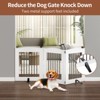 ROOMTEC Free Standing Dog Gate,4 Panel 32" Height Foldable Dog Fences Indoor, Pet Gate for Stairs,Doorways - 4 of 4