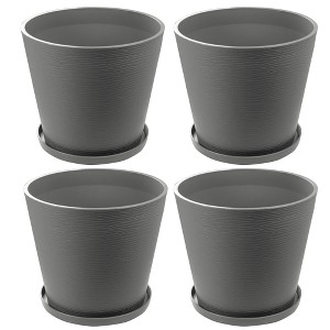 Kozyard Planter Indoor Outdoor Plant Pots with Tray Collecting Water for Tall Plants, Flowers - 1 of 4