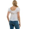 Derek Heart Womens Lace Patch Crinkle Top - 3 of 4