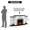 72" Farmhouse Fireplace With Mantel Entertainment Center - 3 of 3