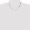 Black Bow Jewelry 3mm, 14k Yellow Gold, Solid Parisian Wheat Chain Necklace - 2 of 4