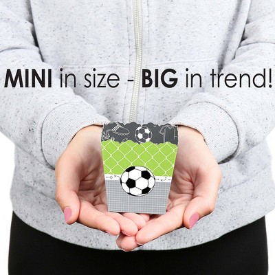 Big Dot Of Happiness Goaaal! Popcorn-Leckerli-Boxen 12 Stück – Für Fußball-Babyparty, 14,6x8,9 Cm