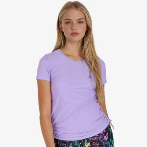 Calypsa Women's UPF 50+ Short Sleeve Adele Swim Top - 1 of 4