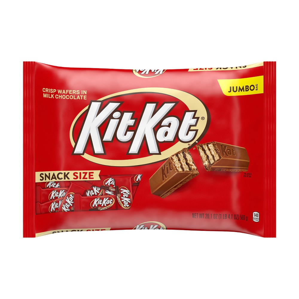 UPC 034000076666 product image for Kit Kat Halloween Milk Chocolate Wafer Bars Jumbo Bag Snack Size - 20.1 oz | upcitemdb.com