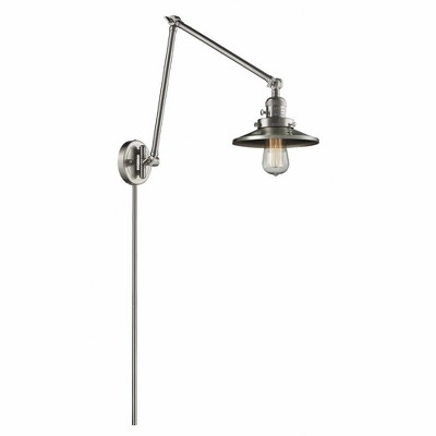 Railroad - 1 Light Double Extension Swing Arm Wall Sconce In Traditional Style-30 Inches Tall and 8 Inches Wide