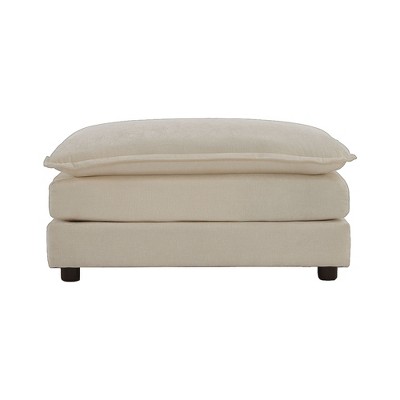 NicBex Modern 35" Rectangle Ottomans Wood Footstools with Chenille Fabric for Bedroom and Living Room