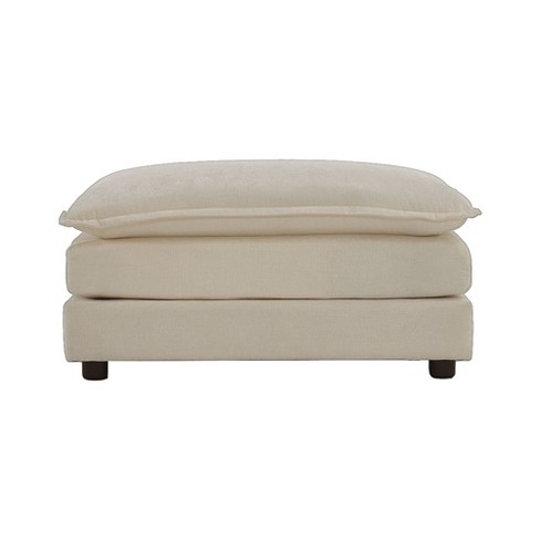 NicBex Modern 35" Rectangle Ottomans Wood Footstools with Chenille Fabric for Bedroom and Living Room - image 1 of 4