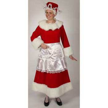 Halco Women's Mrs. Claus Regal Velvet Dress Costume