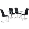 Upholstered Dining Chairs Set of 4, Dining Chair with Metal Legs, Upholstered Dining Chairs Set - 3 of 4