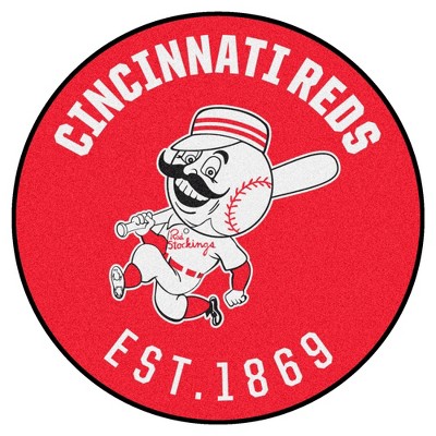 MLB Cincinnati Reds 27"x27" 1967 Retro Collection Roundel Rug