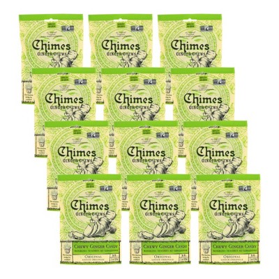 Chimes Original Chewy Ginger Candy - Case of 12/3.5 oz