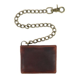 CTM Men's RFID Vintage Leather Bifold Chain Wallet - 1 of 4