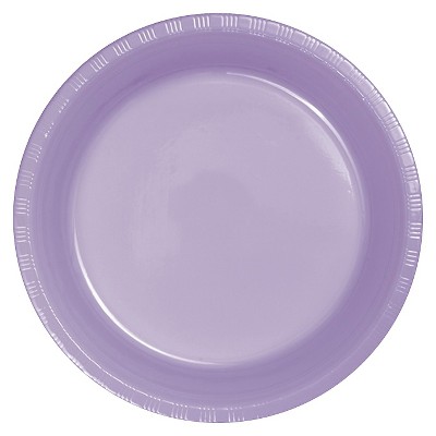 Luscious Lavender Purple 9" Plastic Plates - 20ct