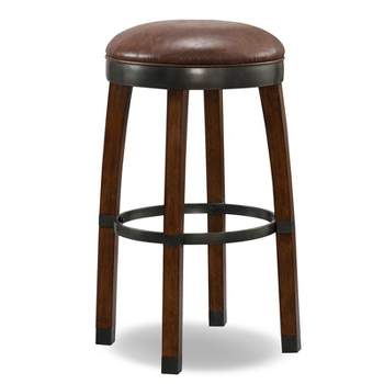 Leick Furniture Favorite Finds 30" Wood Bar Stool in Sienna/Brown (Set of 2)