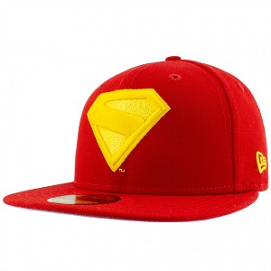 Adult Superman 2025 James Gunn Cape Logo New Era 59Fifty Fitted Hat - 1 of 4