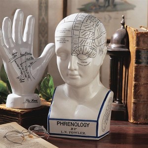 Design Toscano Porcelain Phrenology Head Statue - 1 of 4