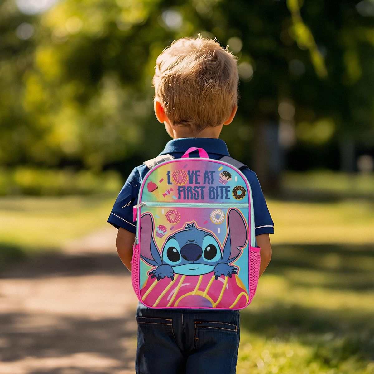 Bioworld Disney Stitch Love At First Bite 16 Inch Backpack - thumbnail 5