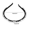 Unique Bargains Women's Bling Rhinestone Flannel Headband 5.51"x0.79" 1Pc - 4 of 4