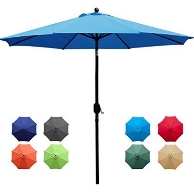 Sunnyglade 9Ft Patio Umbrella Outdoor Table Umbrella with 8 Sturdy Ribs