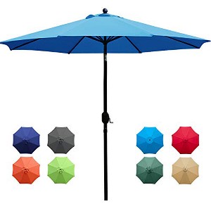 Sunnyglade 9Ft Patio Umbrella Outdoor Table Umbrella with 8 Sturdy Ribs - 1 of 1