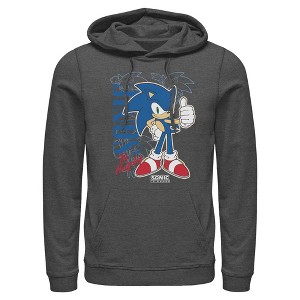 Mens Sonic the Hedgehog Thumbs Up Lightweight Hoodie - 1 of 4