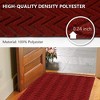 Runner Rug Custom Sizes, Commercial Hallway Runner Rubber Backing Non-Slip Carpet Washable Area Rugs for Entryway, Garage, Front Door,Red - 4 of 4