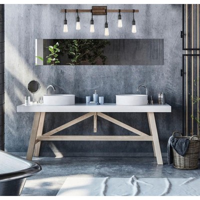 Savoy House Burgess 6 - Light Vanity in  Durango