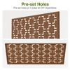 PexFix 72 in. x 47 in. Outdoor Privacy Rectangle Screen Galvanized Steel Panel Divider in Brown - 4 of 4