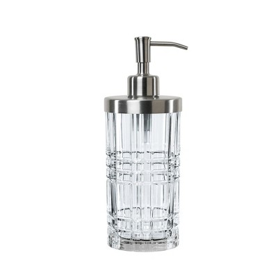 Nachtmann Square Spa Soap Dispenser, 15 Ounce Soap Dispenser with Pump
