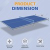 SEVOBAL Table Tennis Accessories 8ft Foldable Ping Pong Conversion Top for Easy Indoor Play, Blue, 50"*26"*3" - 4 of 4