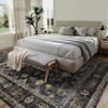 Area Rug Indoor Vintage Living Room Carpet Washable Distressed Rug Floral Bedroom Rug Retro Accent Throw Rug Dining Room Nursery Office - 2 of 4
