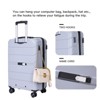 Wooakway Hardshell Suitcase Spinner Wheels PP Luggage Sets Lightweight Suitcase with TSA Lock,3-Piece Set - 3 of 4