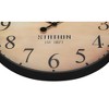 Cesicia 20" Round Wall Clock, Brown - 3 of 4