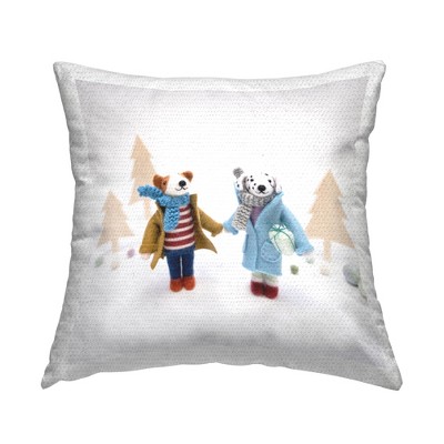 Stupell Industries Dogs Holding Hands Holiday Gifts