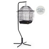Prevue Hendryx Tubular Steel Hanging Bird Cage Stand 1780 Black, 24-Inch by 24-Inch by 62-Inch - 2 of 4