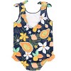 RuffleButts Baby/Toddler/Kid Girls UPF50+ Tie Shoulder One Piece - 2 of 4