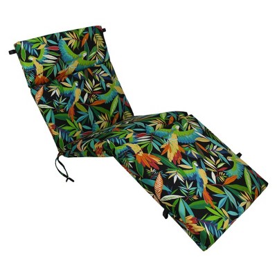 Blazing Needles, 72-inch by 24-inch Patterned Polyester Outdoor Chaise Lounge Cushion
